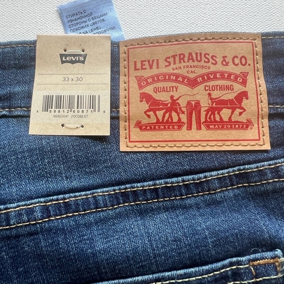 NWT Women's 721 High Rise Skinny Jeans Levi's Size 33x30 (F2) - Picture 9 of 9
